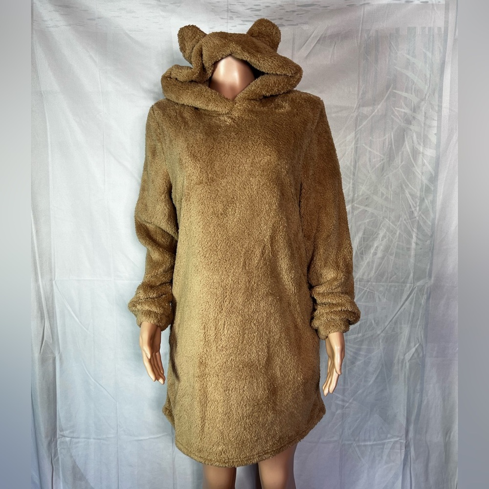 Furry Bear hoodie dress